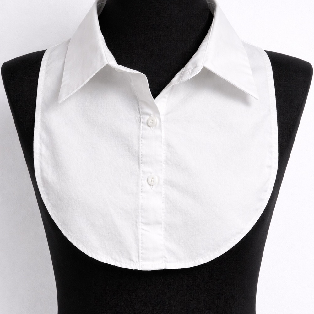 Detachable White Shirt Collar Dickey Faux Layering Collar